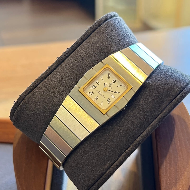 Cyma Navystar Gold Plated Bezel Quartz