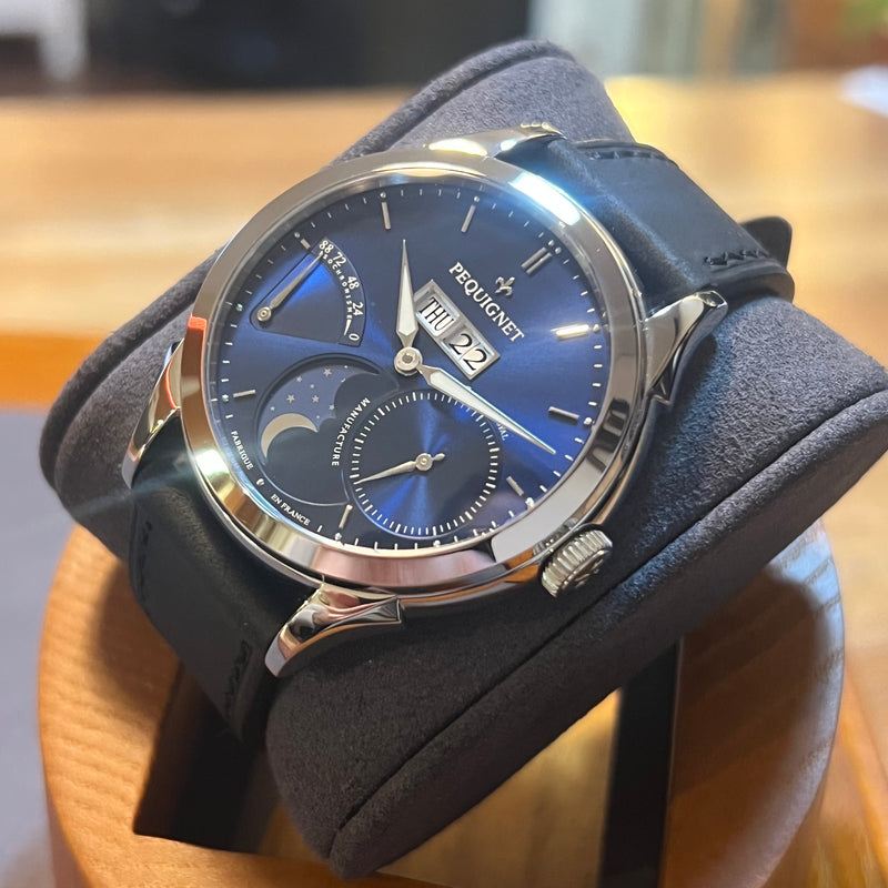 Pequignet Rue Royal Blue Dial Full Set 9010473