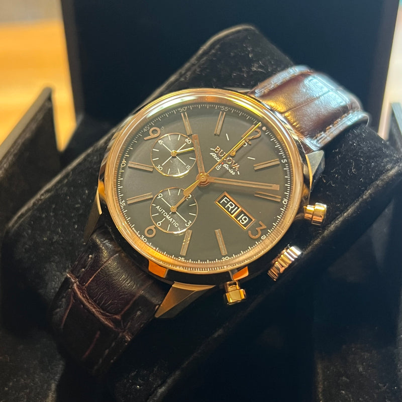 Bulova Accu-Swiss Automatic Chrono Day-Date Full Set 64C106