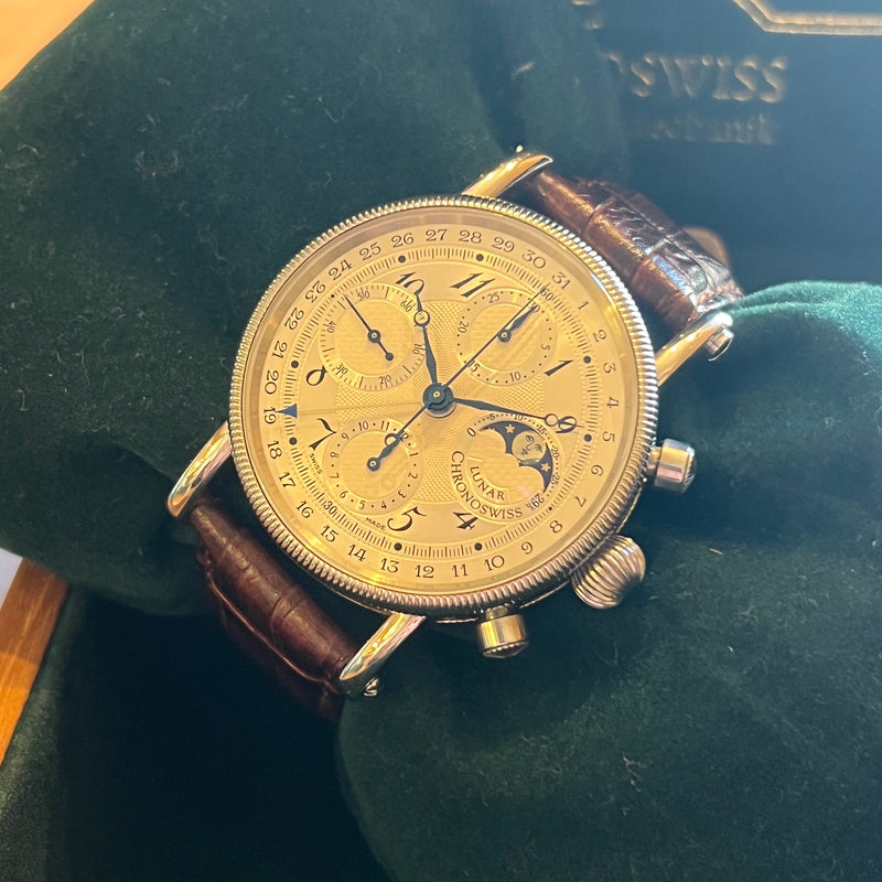 Chronoswiss Lunar Chronograph Serviced Full Set CH7523L