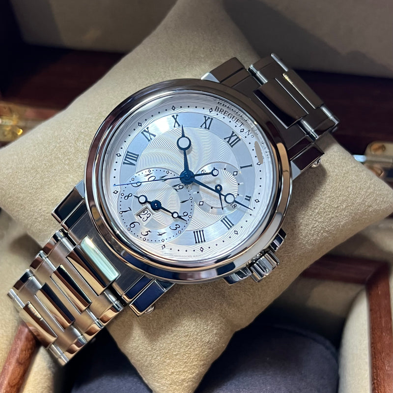 Breguet Marine Automatic GMT 2023 Full Set 5857ST/12/SZ0
