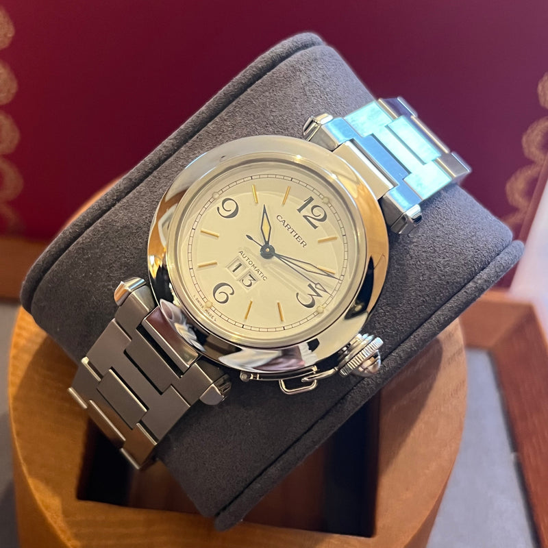 Cartier Pasha C Automatic Date Full Set W31044M7