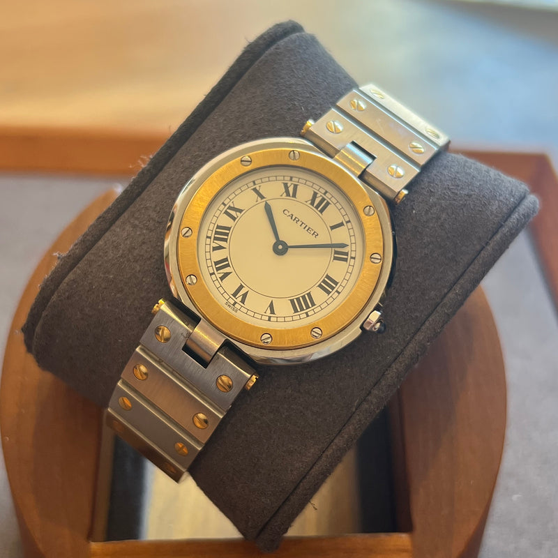 Cartier Santos Vendôme LM Gold Bezel 8191