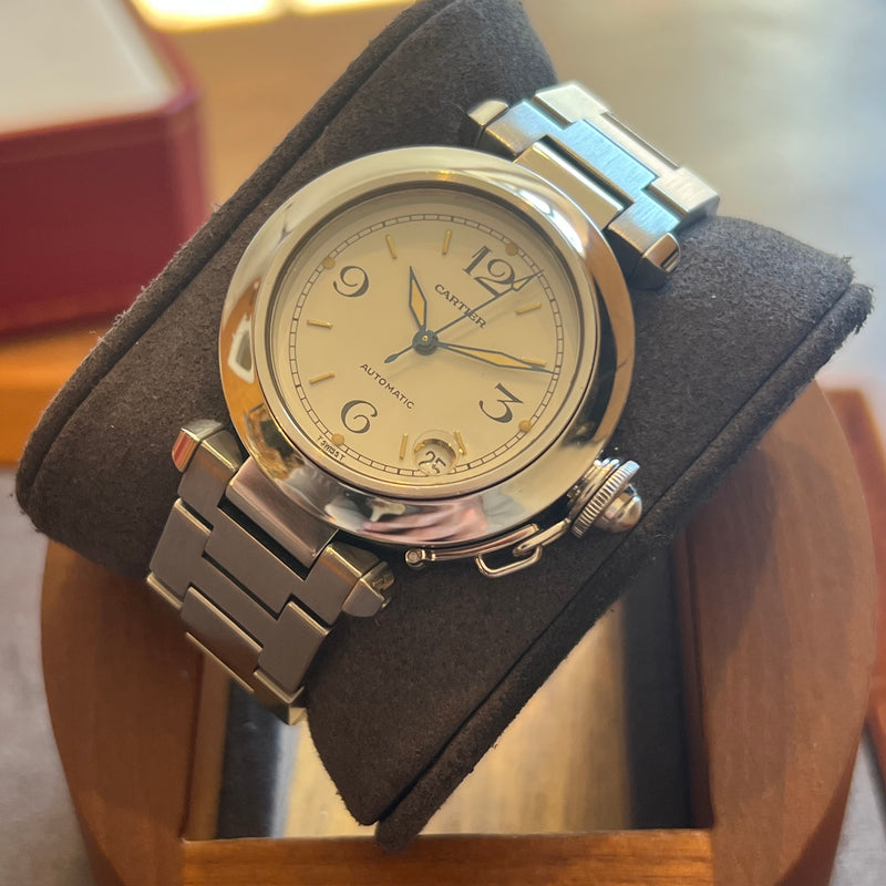 Cartier Pasha C White Dial Full Set W31015M7-2324