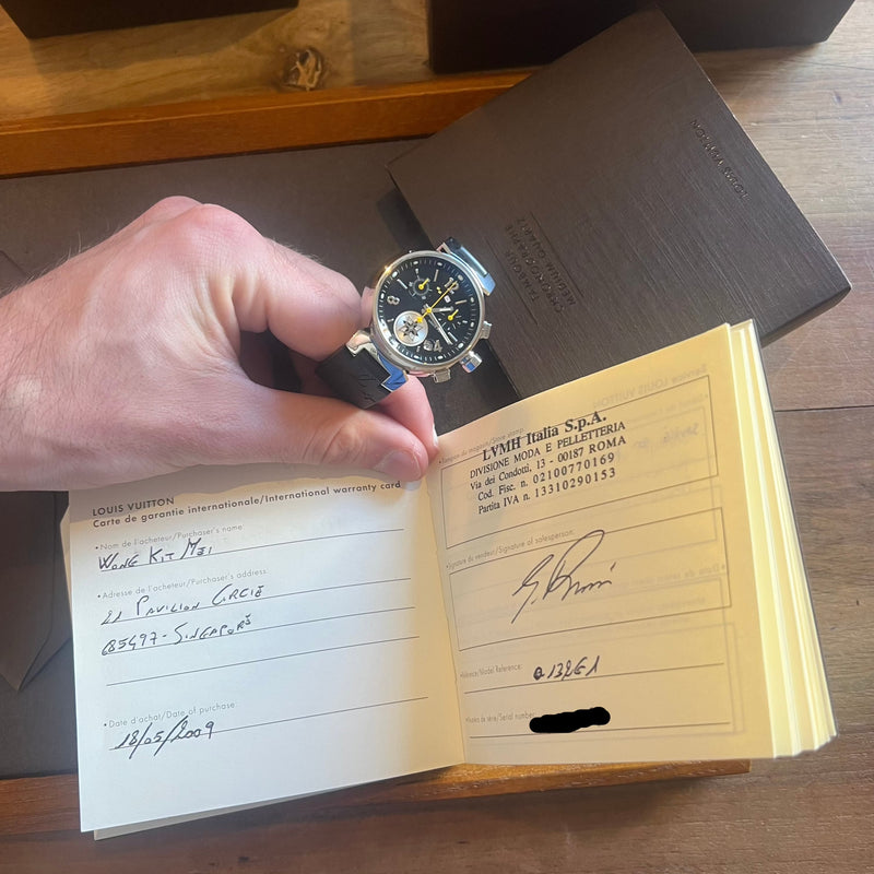 Louis Vuitton Tambour Lovely Cup Chronograph Full Set Q132G