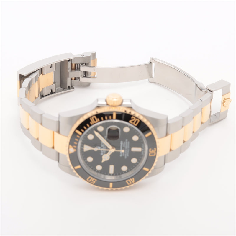 ROLEX Submariner Date Yellow Gold Oystersteel Black Dial 126613LN