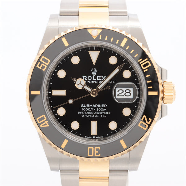 ROLEX Submariner Date Yellow Gold Oystersteel Black Dial 126613LN