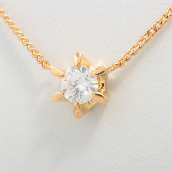Necklace Diamond 0.315 ct Yellow Gold 18kt 3.1g