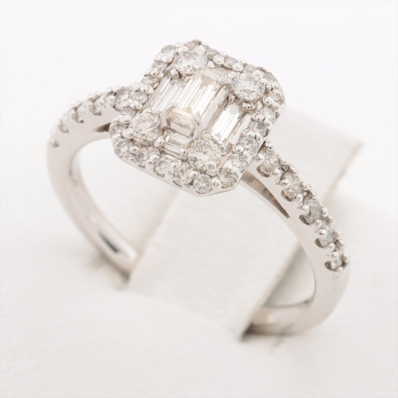 Ring Diamonds 0.50 ct Pt900 3.5g