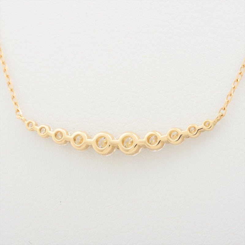 Necklace Diamonds 0.54 ct Yellow Gold 18kt 2.1g