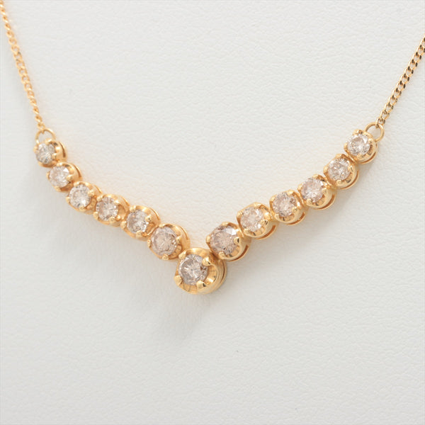 Necklace Diamonds 1.00 ct Yellow Gold 18kt 4.9g