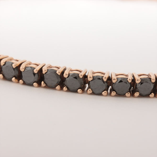 Bracelet Black Diamonds 5.63 ct Pink Gold 18k 12.8g