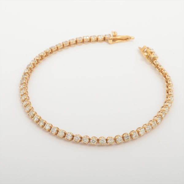 Bracelet Diamonds 3.00 ct Yellow Gold 18k 4.9g