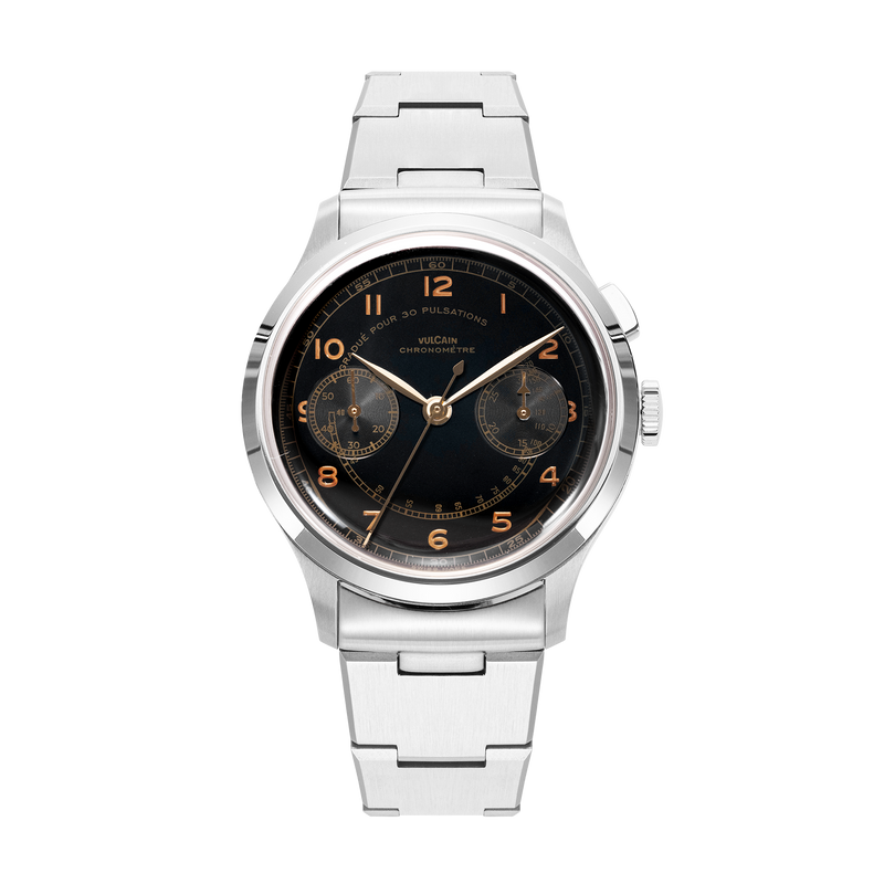 Vulcain Manual Monopusher Heritage - Black