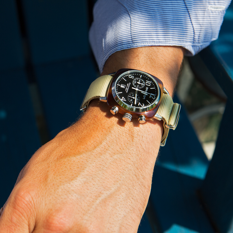 Briston Clubmaster Classic - Chrono - Black