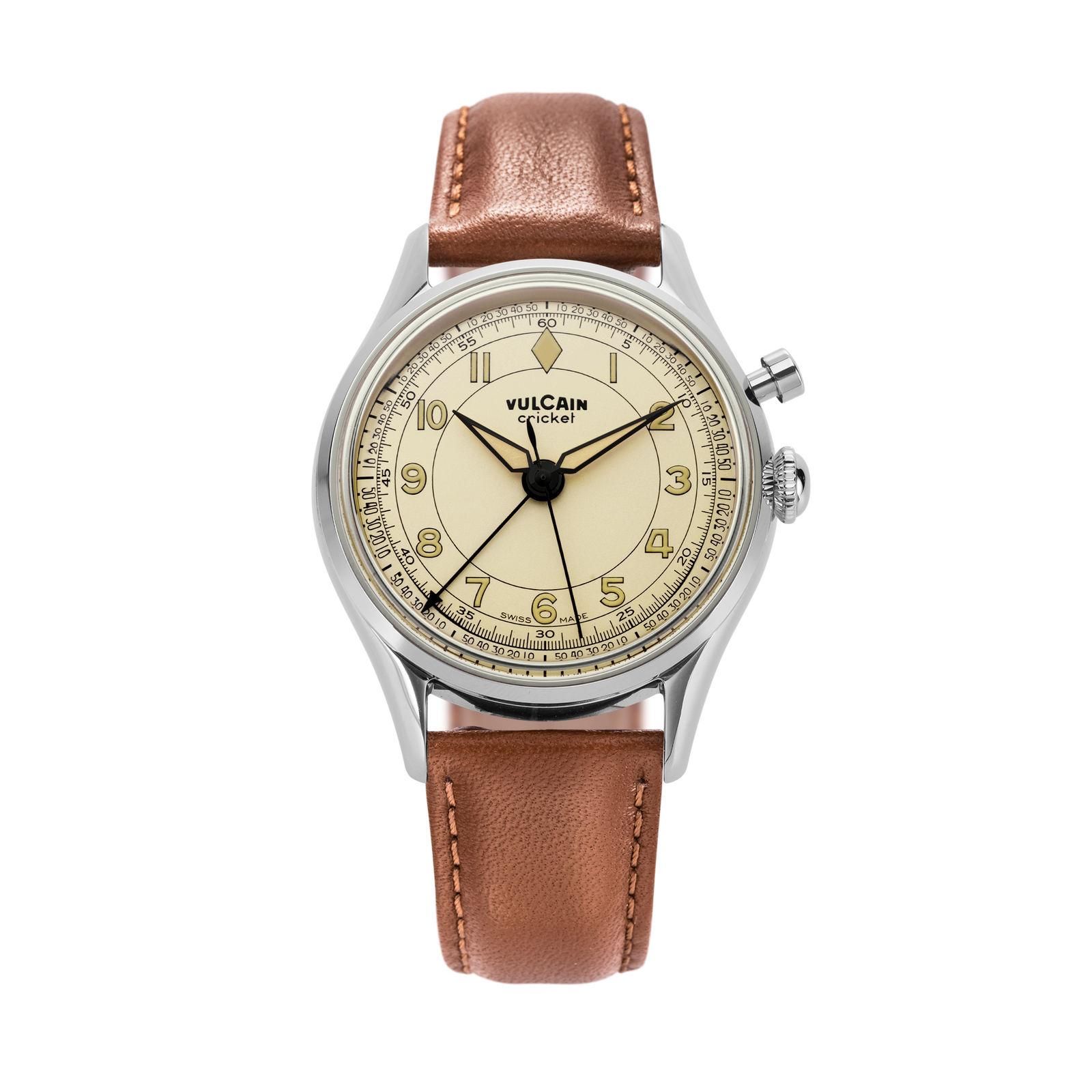 Vulcain Mechanical Cricket Classique 39 mm - Eggshell | Official