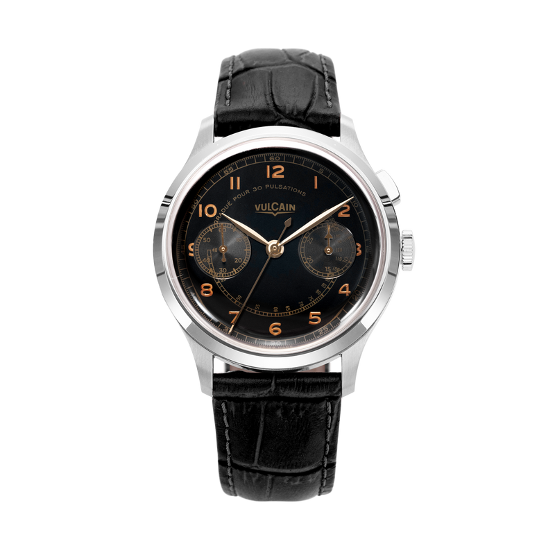 Vulcain Manual Monopusher Heritage - Black