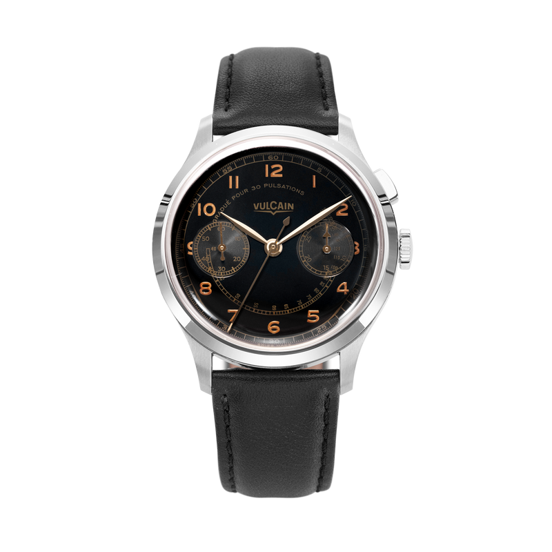 Vulcain Manual Monopusher Heritage - Black