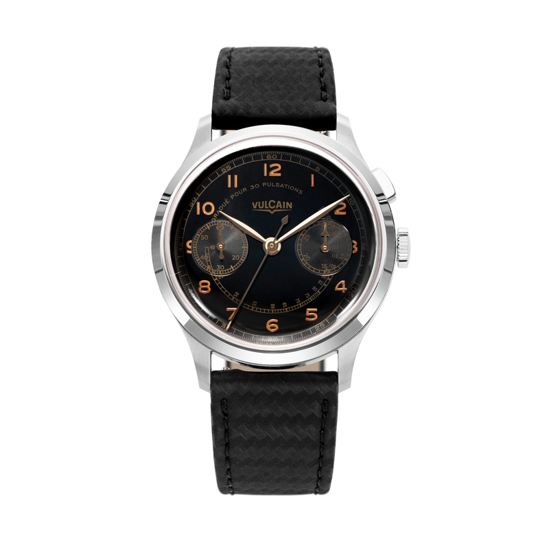 Vulcain Manual Monopusher Heritage - Black