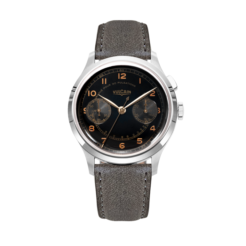 Vulcain Manual Monopusher Heritage - Black