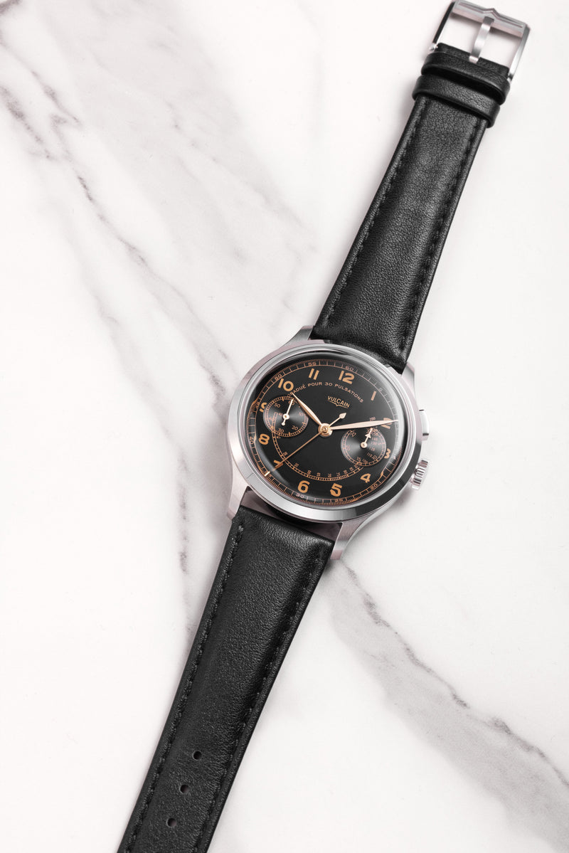 Vulcain Manual Monopusher Heritage - Black