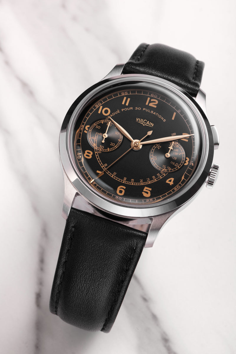 Vulcain Manual Monopusher Heritage - Black