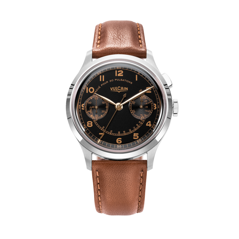 Vulcain Manual Monopusher Heritage - Black