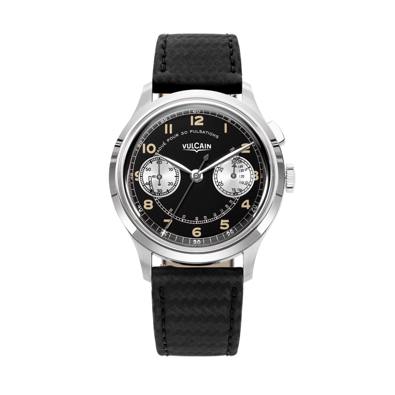 Vulcain Manual Monopusher Heritage - Black & White