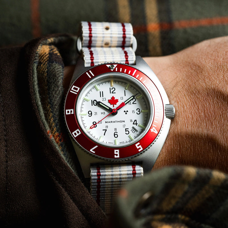 Marathon Watch 41mm Arctic ADANAC Steel Navigator w/ Date Automatic (SSNAV-D AUTO) - Canada