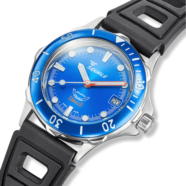 Squale Corallo NOS 2008 Blue Automatic Steel Watch CORALBLBL.RBK