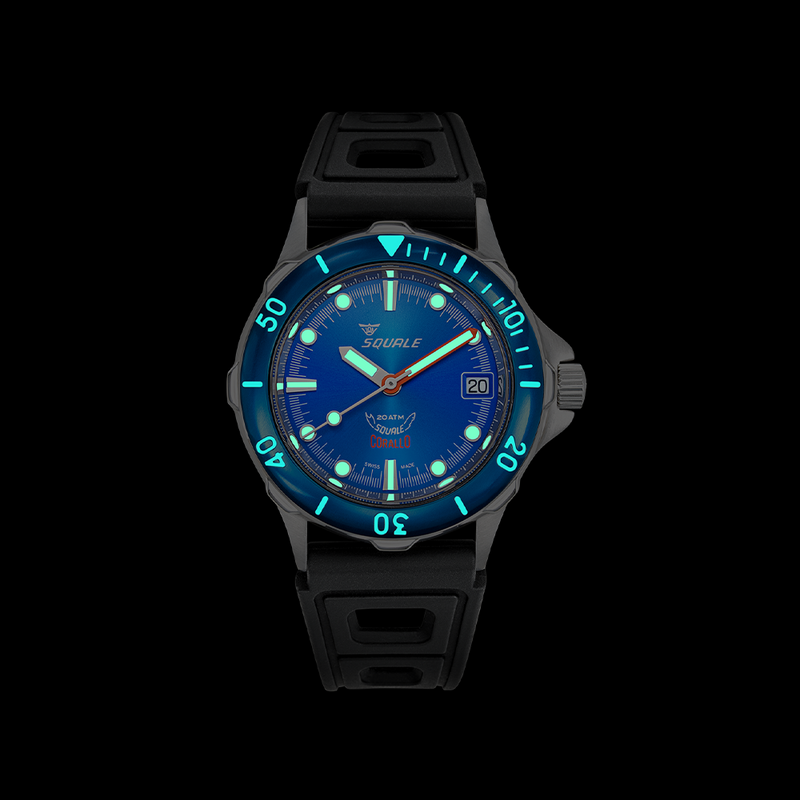 Squale Corallo NOS 2008 Blue Automatic Steel Watch CORALBLBL.RBK