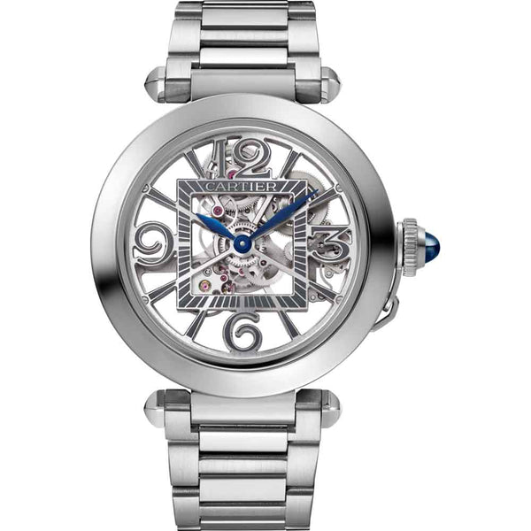 Cartier Pasha Skeleton 41 mm Steel WHPA0007