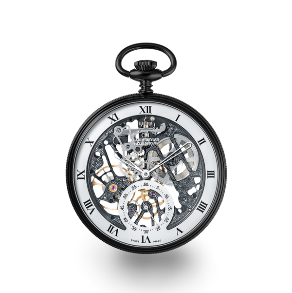 Claude Meylan Skeleton Pocket Watch 2122-N