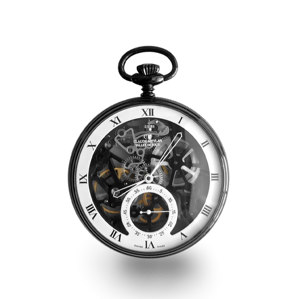 Claude Meylan Skeleton Pocket Watch 2123-N