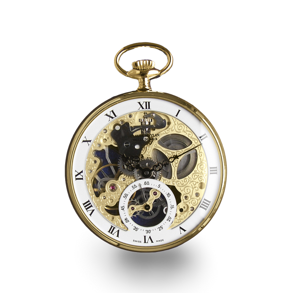 Claude Meylan Skeleton Pocket Watch 2122-P