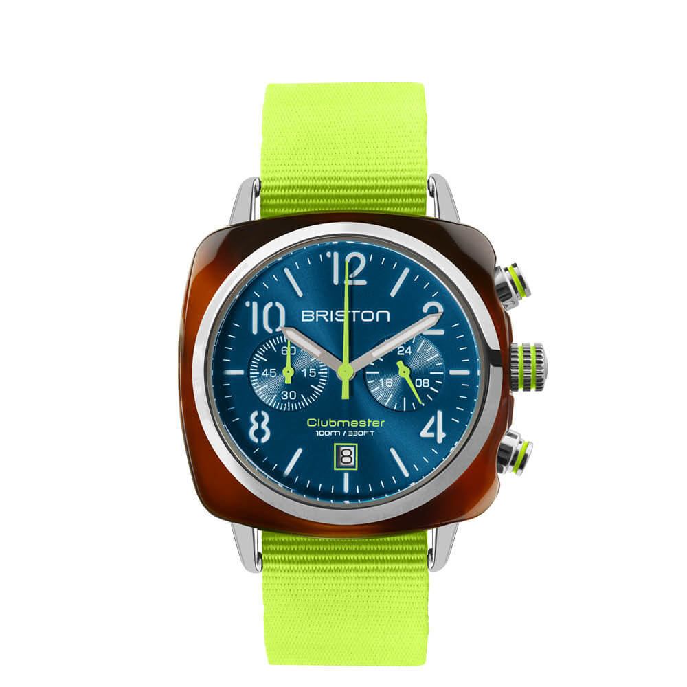 Briston Clubmaster Classic - Chrono - Summer Vibes - Peacock blue