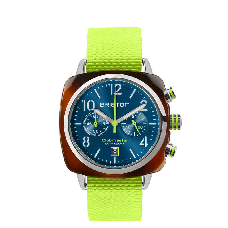 Briston Clubmaster Classic - Chrono - Summer Vibes - Peacock blue