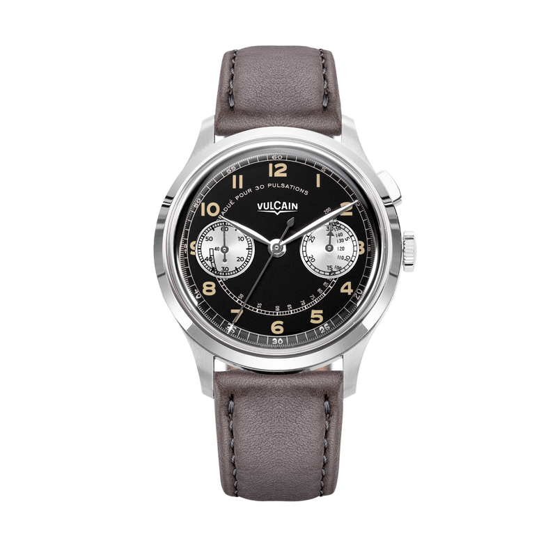 Vulcain Manual Monopusher Heritage - Black & White