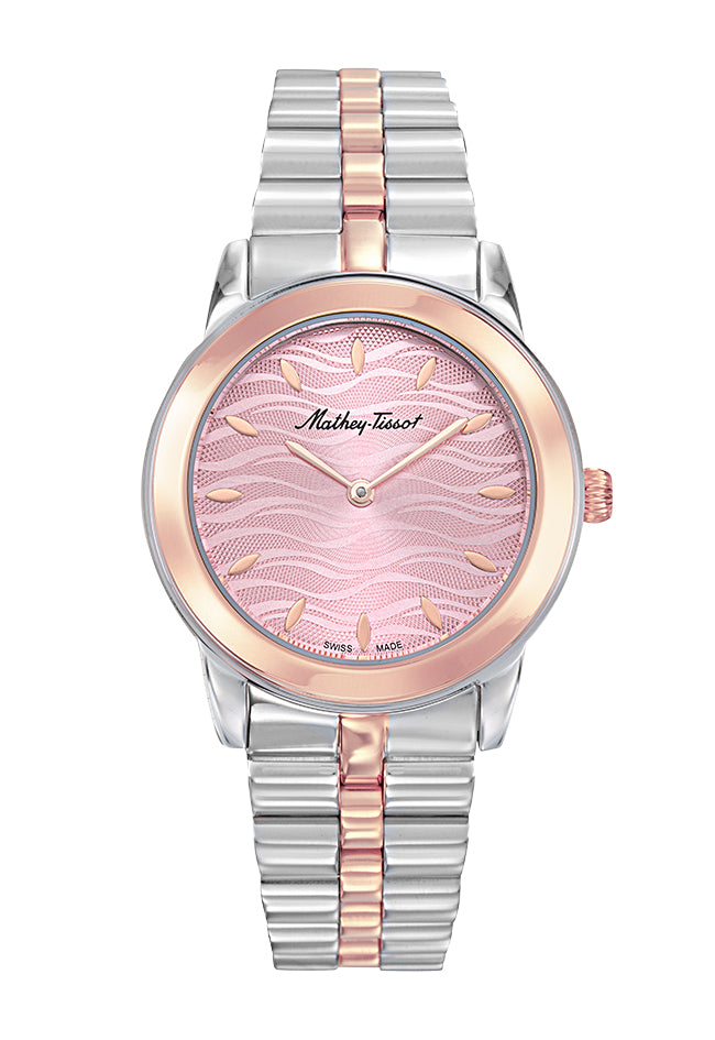 Mathey-Tissot Artemis Stainless Steel / Pink Gold & Pink Dial D10860BPK