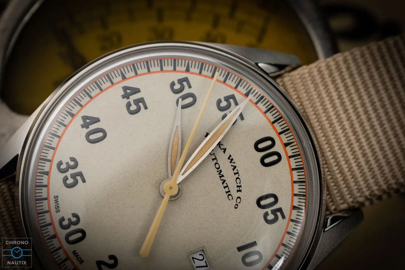 ELKA X02w-0901 Automatic Beige Dial & Beige Nato