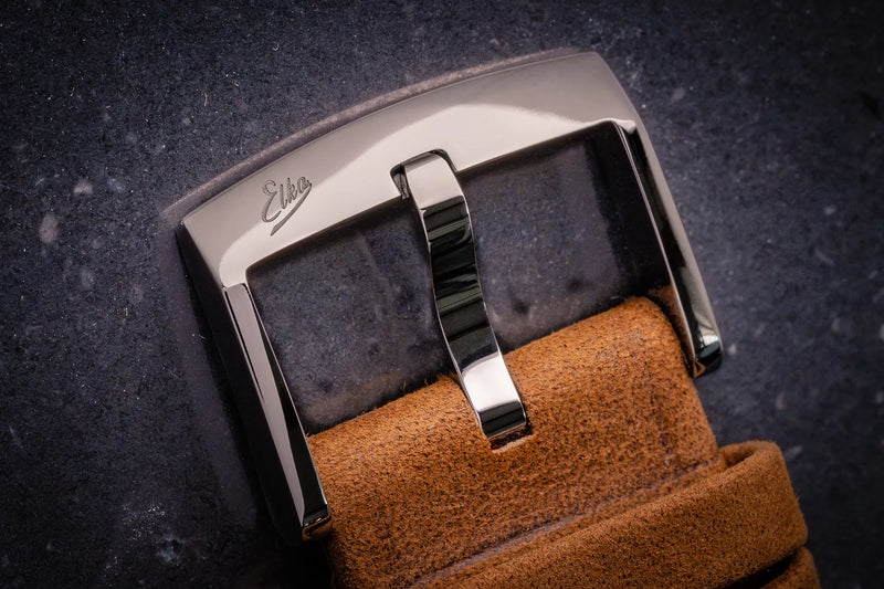 ELKA X09-0804 Automatic Khaki Beige to Black Dial & Cognac Leather