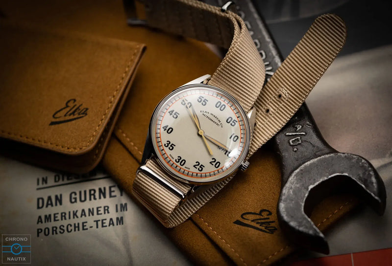 ELKA X02-0901 Automatic Beige Dial & Beige Nato