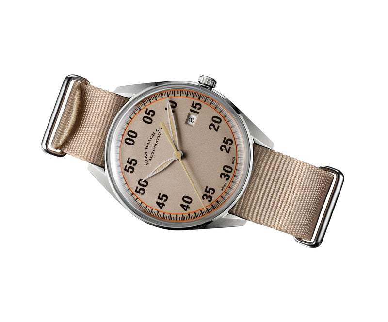 ELKA X02-0901 Automatic Beige Dial & Beige Nato