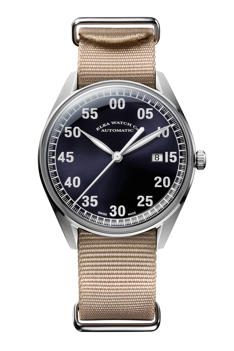 ELKA X03-0901 Automatic Blue Dial & Beige Nato