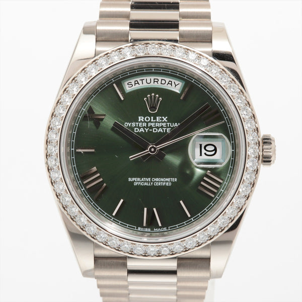 Rolex Day Date White Gold & Green 228349RBR