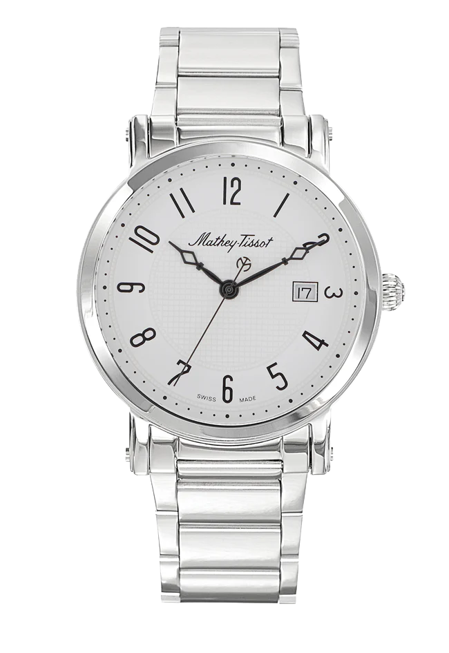 Mathey-Tissot City Metal Stainless Steel & White Dial H611251MAG