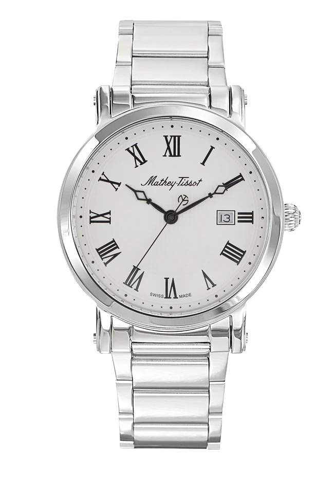 Mathey-Tissot City Metal Stainless Steel & White Dial HB611251MABR