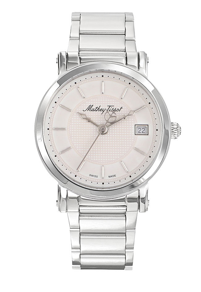 Mathey-Tissot City Metal Stainless Steel & White Dial H611251MAI
