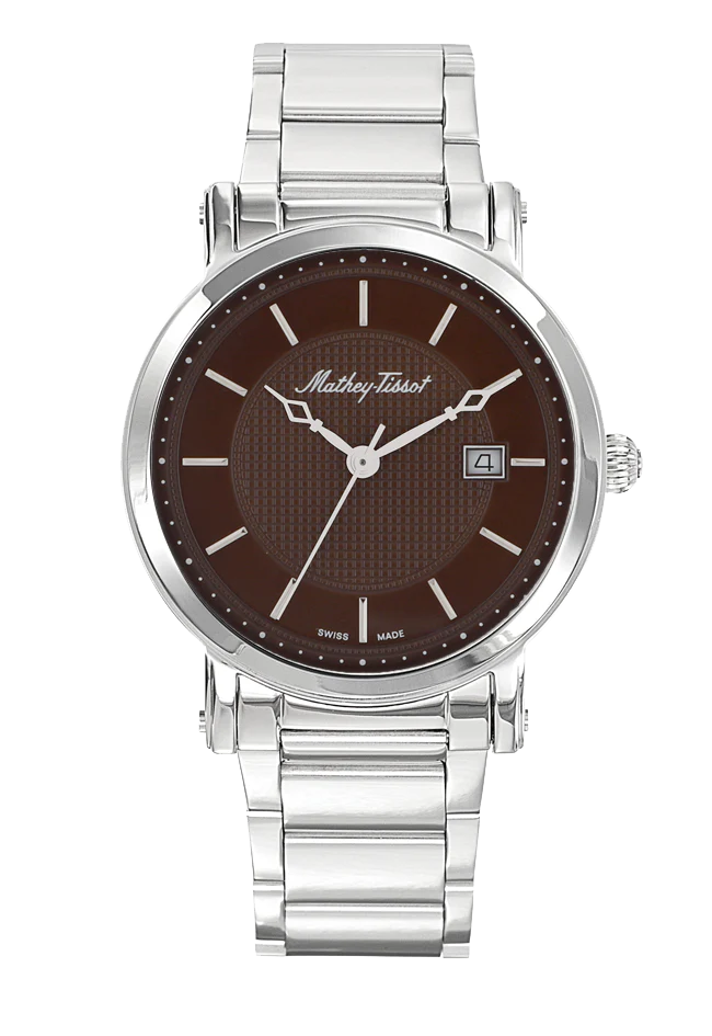 Mathey-Tissot City Metal Stainless Steel & Black Dial HB611251MAM