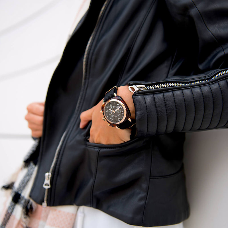 Briston Clubmaster Classic - Chrono - Gold - Black